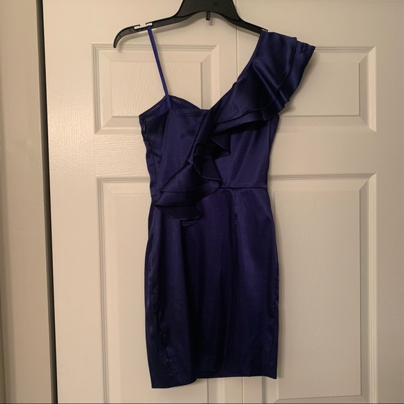 One Shoulder Cocktail Dress - Picture 3 of 16